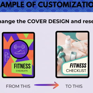 Fitness Checklist Printable with PLR Resell Rights