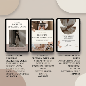 22 Faceless Digital Marketing MRR Products, Faceless Marketing, DFY, Master Resell Rights