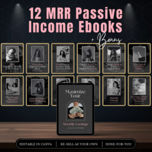 MRR Passive Income eBook Bundle, master resell rights, private label rights, plr ebook