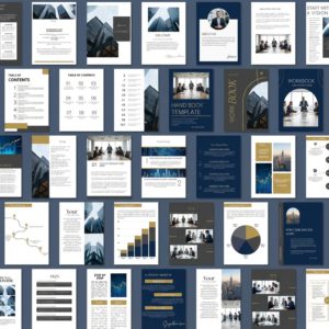 Canva eBook Template, Course WorkBook Template, How to Create e-Book,150 EBook Template Canva