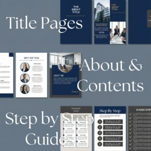 Canva eBook Template, Course WorkBook Template, How to Create e-Book,150 EBook Template Canva