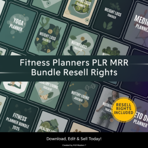 Fitness Planners PLR MRR Bundle Resell Rights