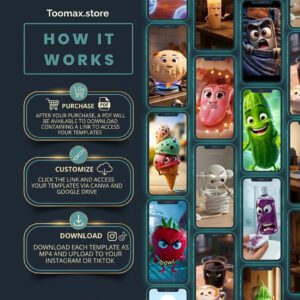 1100+ AI Talking Object Reels Bundle (Canva Editable) | PLR + MRR — Toomax