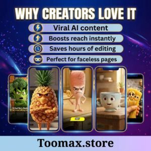 1100+ AI Talking Object Reels Bundle (Canva Editable) | PLR + MRR — Toomax