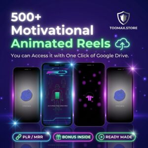 500+ Animated Motivational Reels (PLR + MRR) | Faceless Videos MP4 Download