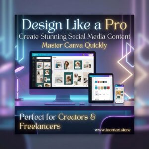 Canva Crash Course with MRR — Editable 37-Page Template + 6 Video Tutorials | Master Resell Rights Included