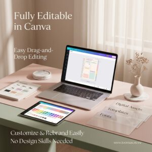 14,500+ Pages PLR Canva Template Bundle - 300 Planners, Journals & Trackers with Master Resell Rights | Instant Download
