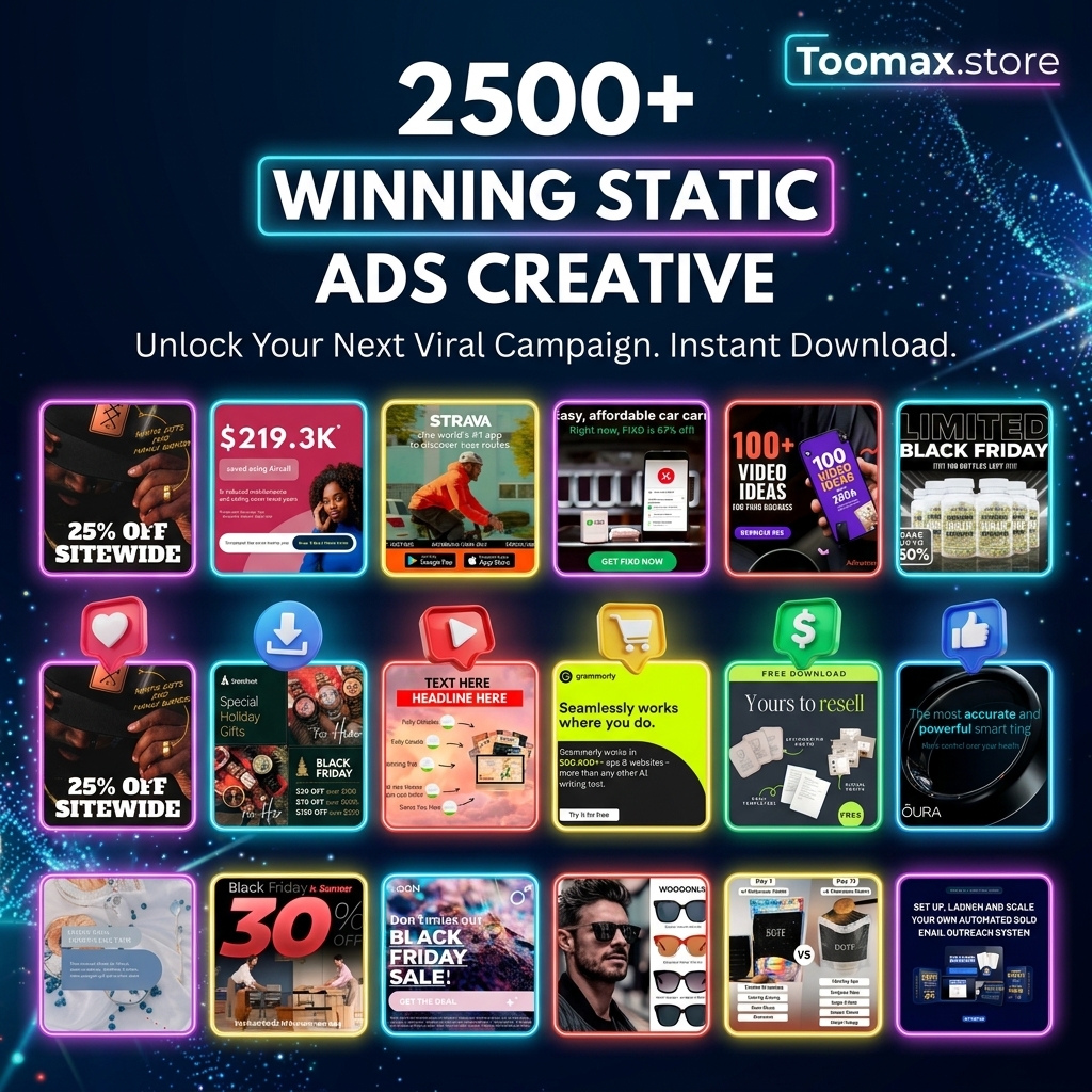 250+ Winning Canva Ad Templates Bundle — Facebook, Instagram & TikTok Ads with PLR Resell Rights - Image 8