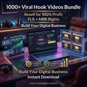 1,000+ Viral Hook Videos Bundle with PLR & MRR Rights — TikTok, Instagram Reels & YouTube Shorts | Instant Download