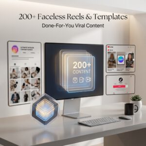 Ultimate Faceless Content Bundle – 200+ Viral Reels, Videos & Canva Templates (PLR + MRR)