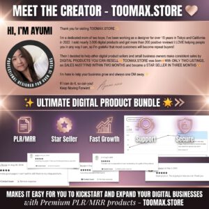 Etsy Digital Product Guide: MRR PLR eBook, Canva Templates + Mockups