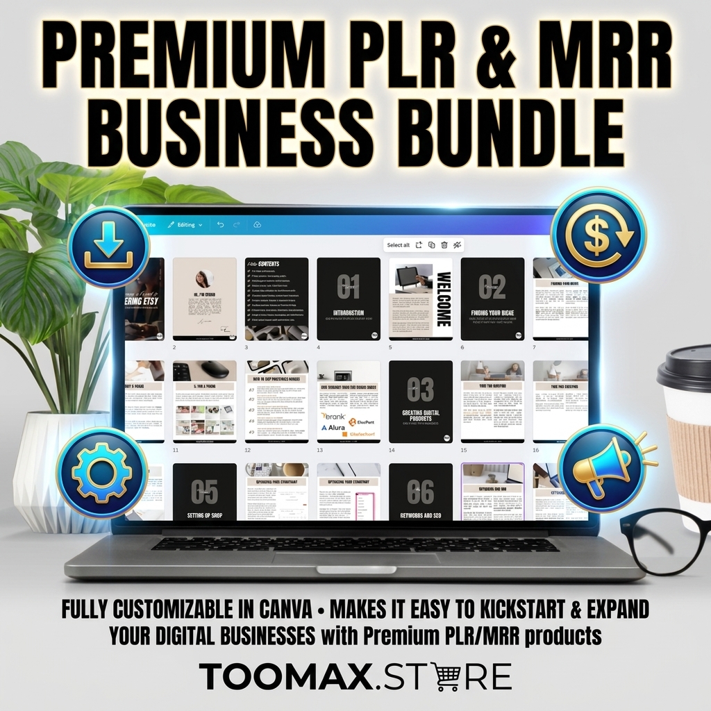 Etsy Digital Product Guide: MRR PLR eBook, Canva Templates + Mockups - Image 5
