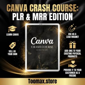 Etsy Digital Product Guide: MRR PLR eBook, Canva Templates + Mockups