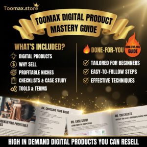 Etsy Digital Product Guide: MRR PLR eBook, Canva Templates + Mockups