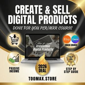 Etsy Digital Product Guide: MRR PLR eBook, Canva Templates + Mockups