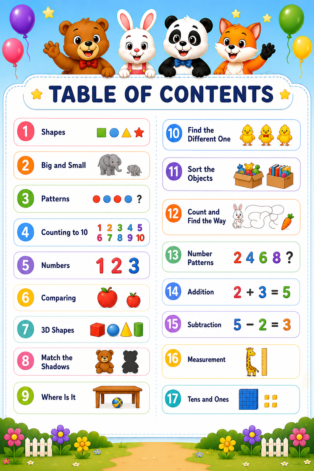 Math Workbook for Kids Printable PDF | Preschool & Kindergarten Math Worksheets | Number Recognition, Counting & Tracing Activities | Homeschool Learning Pack | Instant Download - Image 2